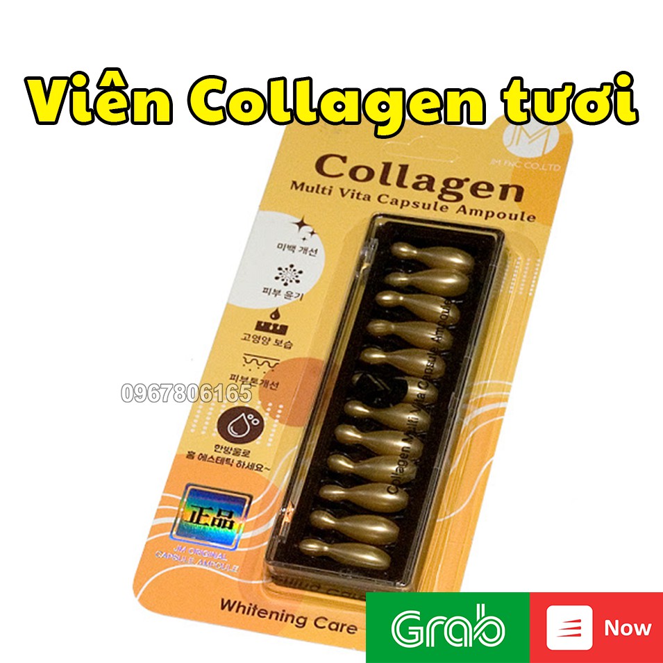 Viên Collagen tươi Ammud Multi Vita Ampoule Hàn Quốc vỉ 12 viên