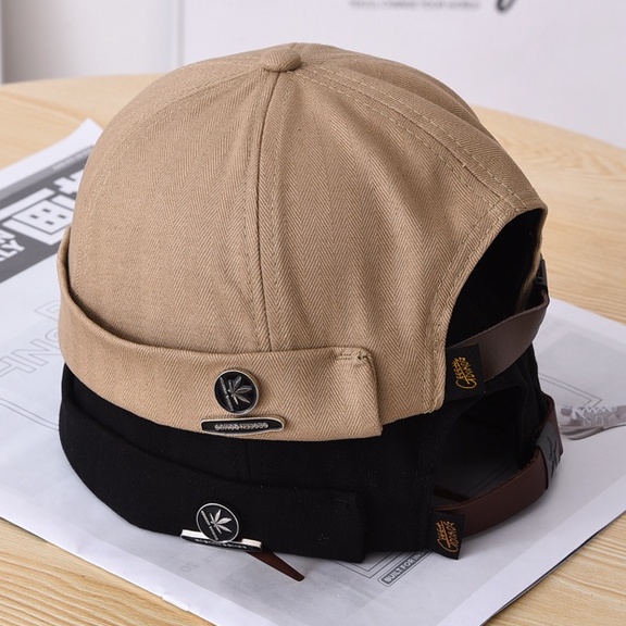 Mũ Thủy Thủ Mùa Hè Unisex Phong Cách Retro Chất Liệu Cotton Có Thể Điều Chỉnh Được beanie