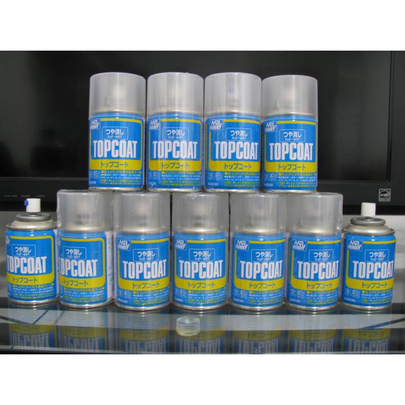 Sơn topcoat mô hình Gundam Dung Dịch Sơn Phủ Bóng Mờ Mr.Hobby Top coat Flat Semi Gloss