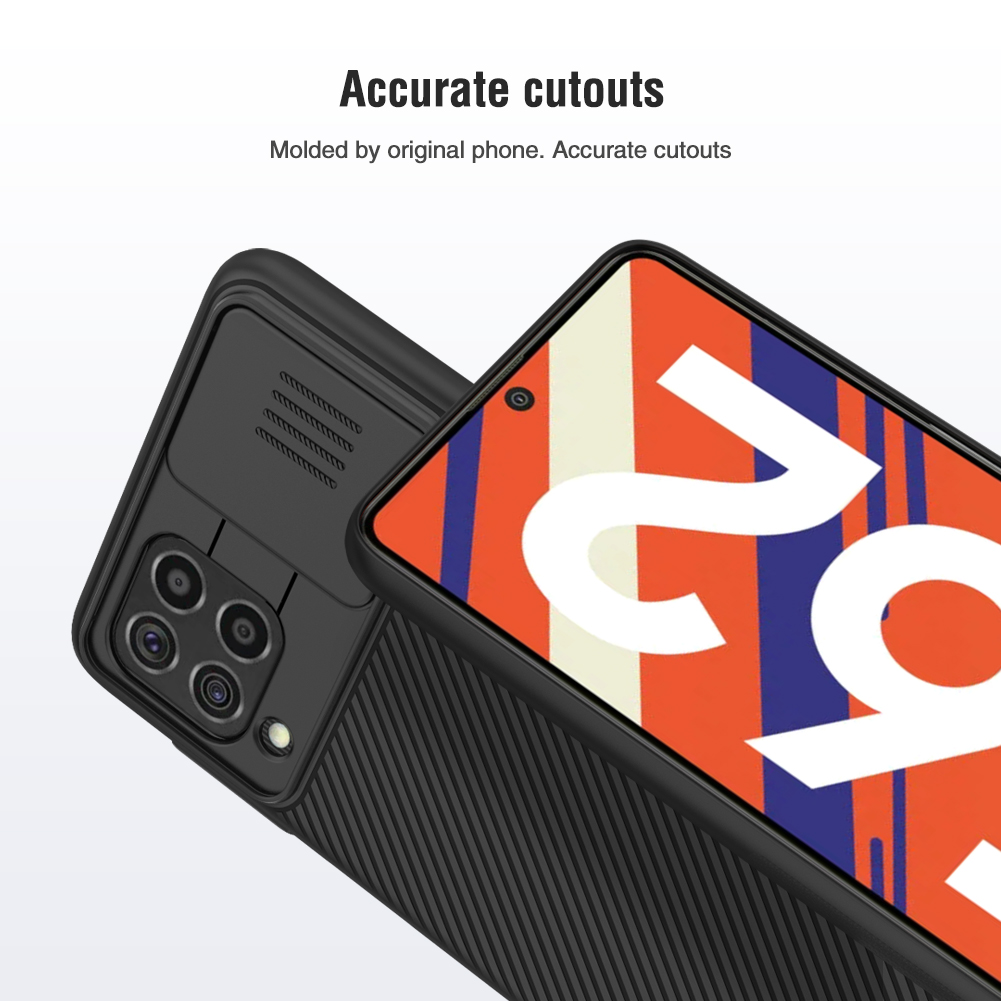 Ốp điện thoại Nillkin CamShield bằng PC cứng có nắp trượt bảo vệ camera cao cấp cho Samsung Galaxy F62 / M62