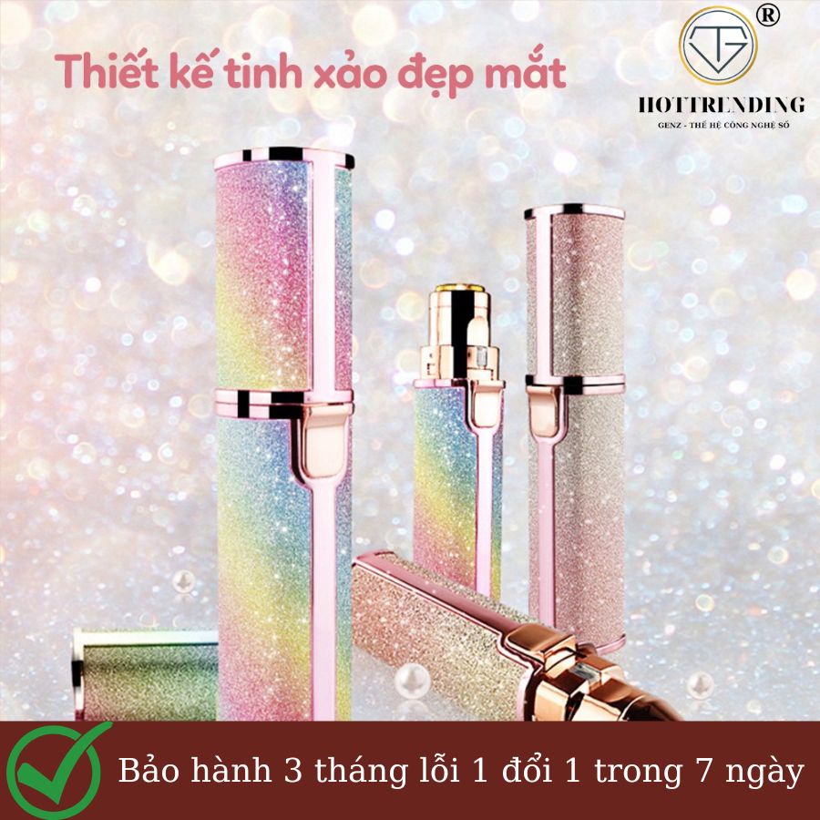 Máy cạo lông tỉa lông mày cạo lông mũi Flawless 2in1 máy cạo lông tơ loại sạc điện đa năng cao cấp bảo hành 6 tháng