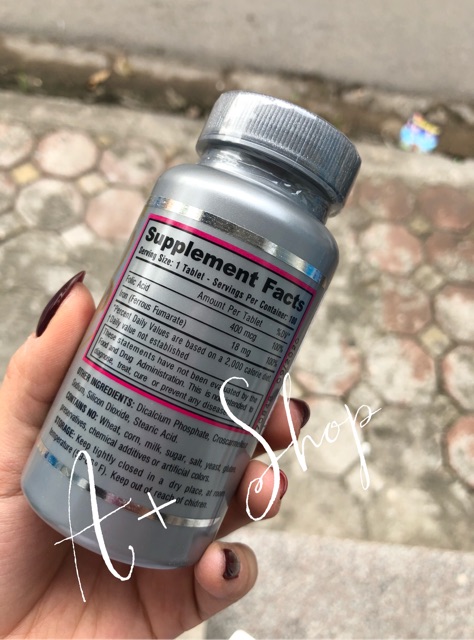 Viên sắt FOLIC ACID PLUS IRON - Mỹ | Thế Giới Skin Care