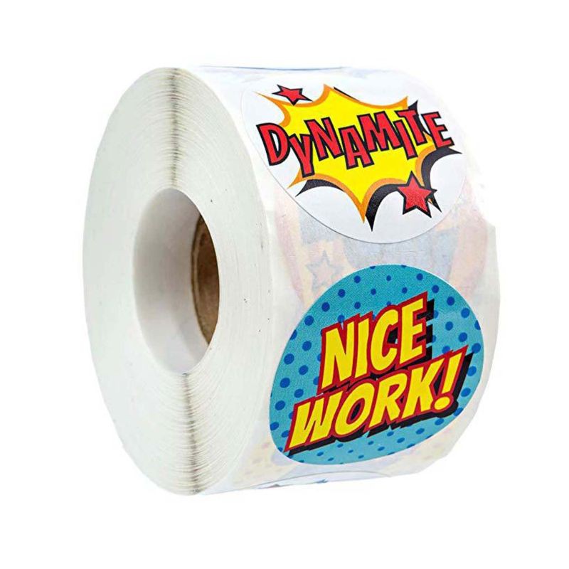 Cuộn 500 Miếng Dán 8 Kiểu Khác Nhau