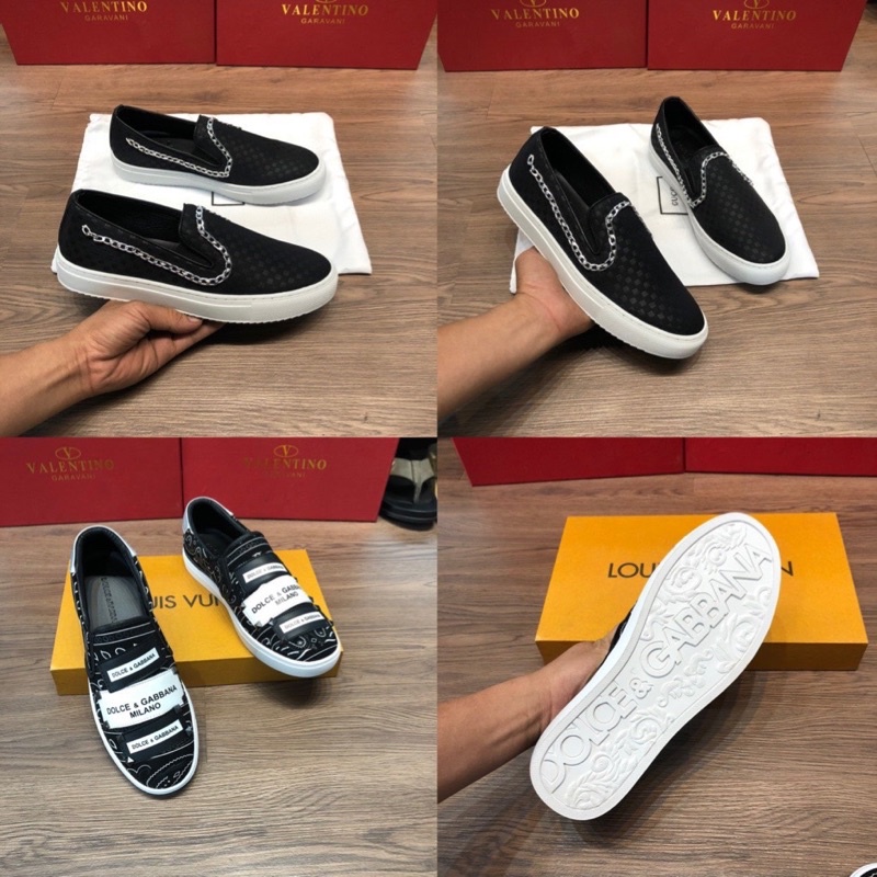 Giầy slipon nam đế cao su cao cấp - giày lười docle nam