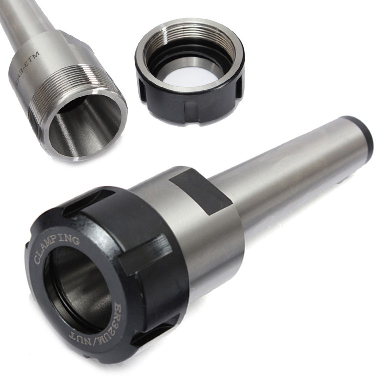 1 Đầu Kẹp Mũi Khoan ER32 MT3 M12 Cho Máy Tiện CNC