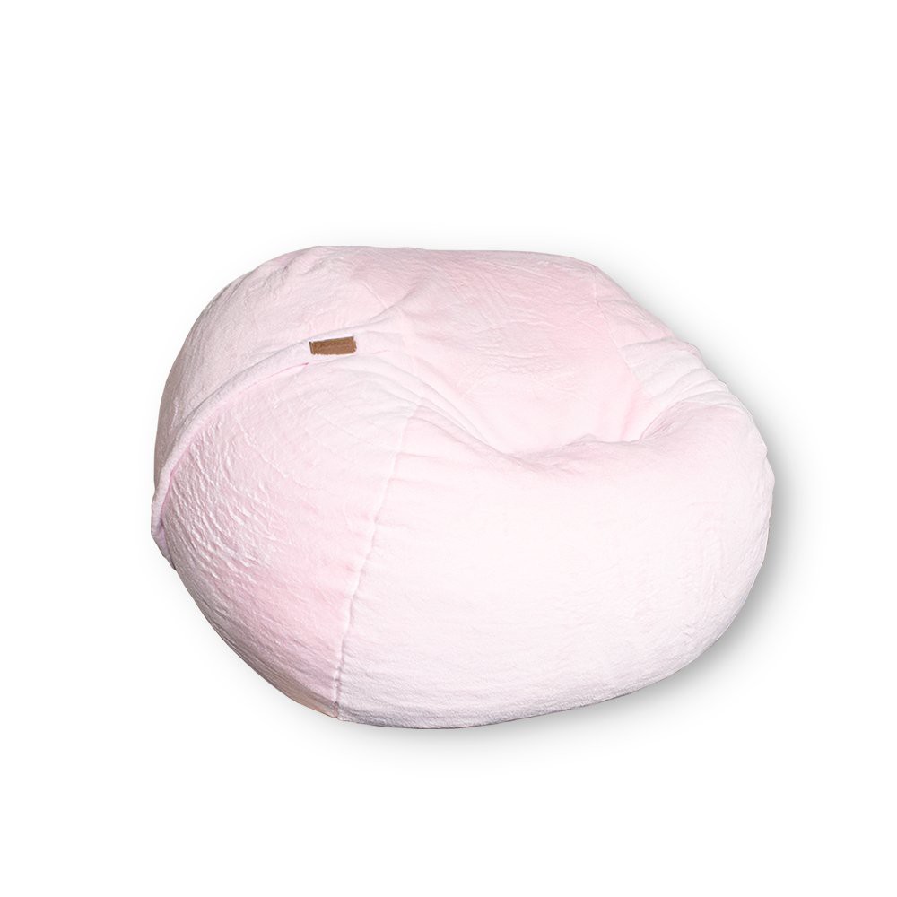 Ghế lười LAZYSAC chất liệu lông - Màu Hồng Phấn