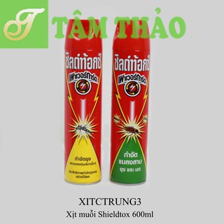 Xịt muỗi, gián và côn trùng Thái Lan Shieldtox 600ml 8850360091154, 8850360091048