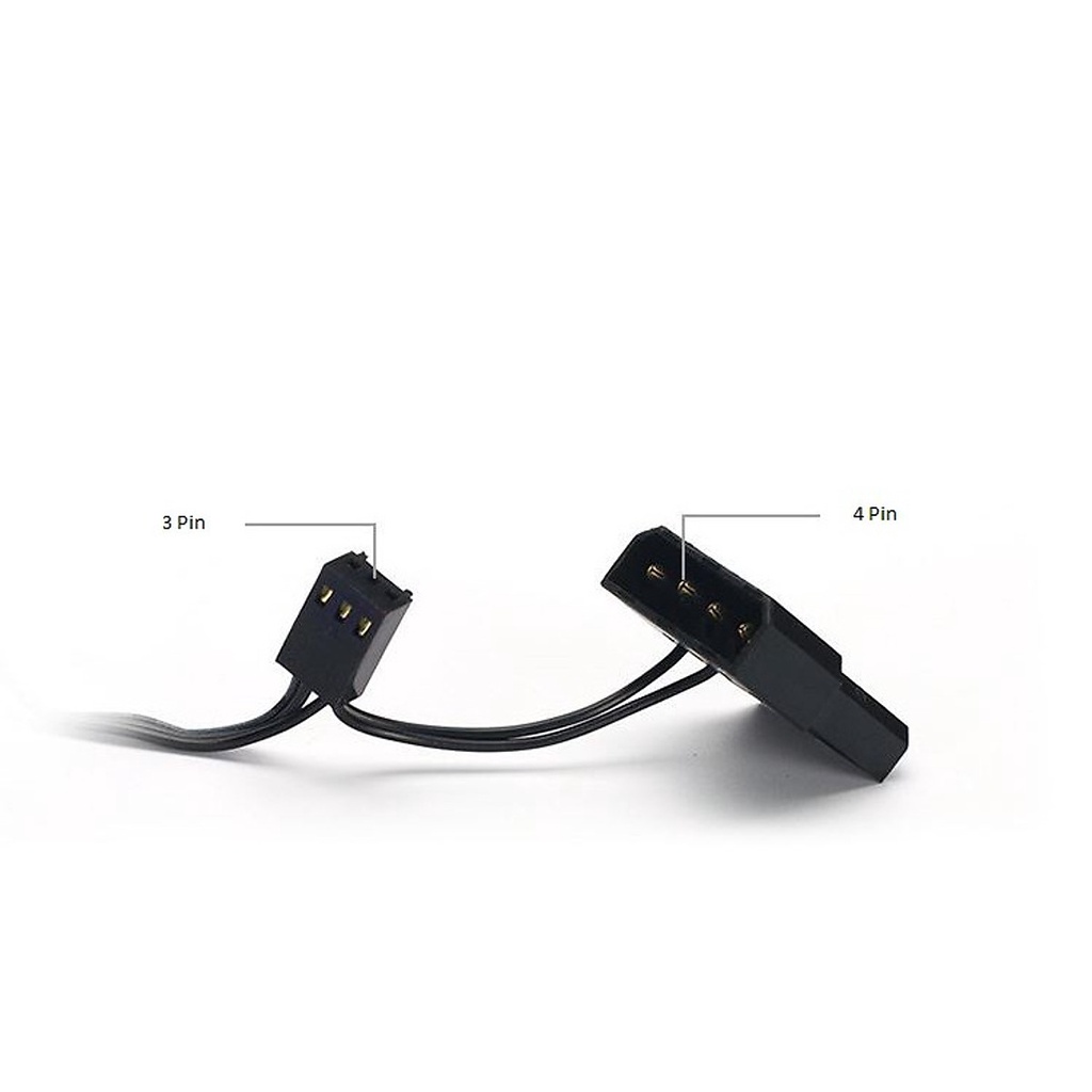 Quạt tản nhiệt Fan RGB 2 Vòng Ring Double Ring 7 màu