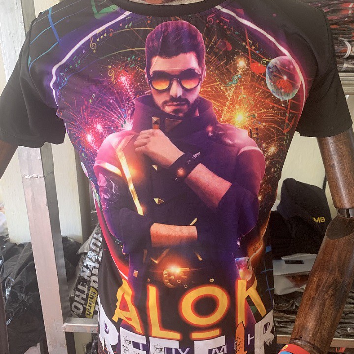 Áo Free Frie [ẢNH THẬT] Màu Đen in 3D Alok | BigBuy360 - bigbuy360.vn