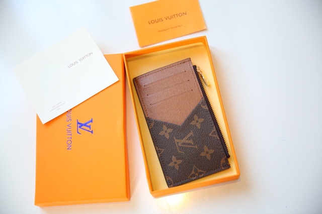 Ví mini để thẻ holder card hoạ tiết mono dáng gọn tiện lợi fullbox có hộp