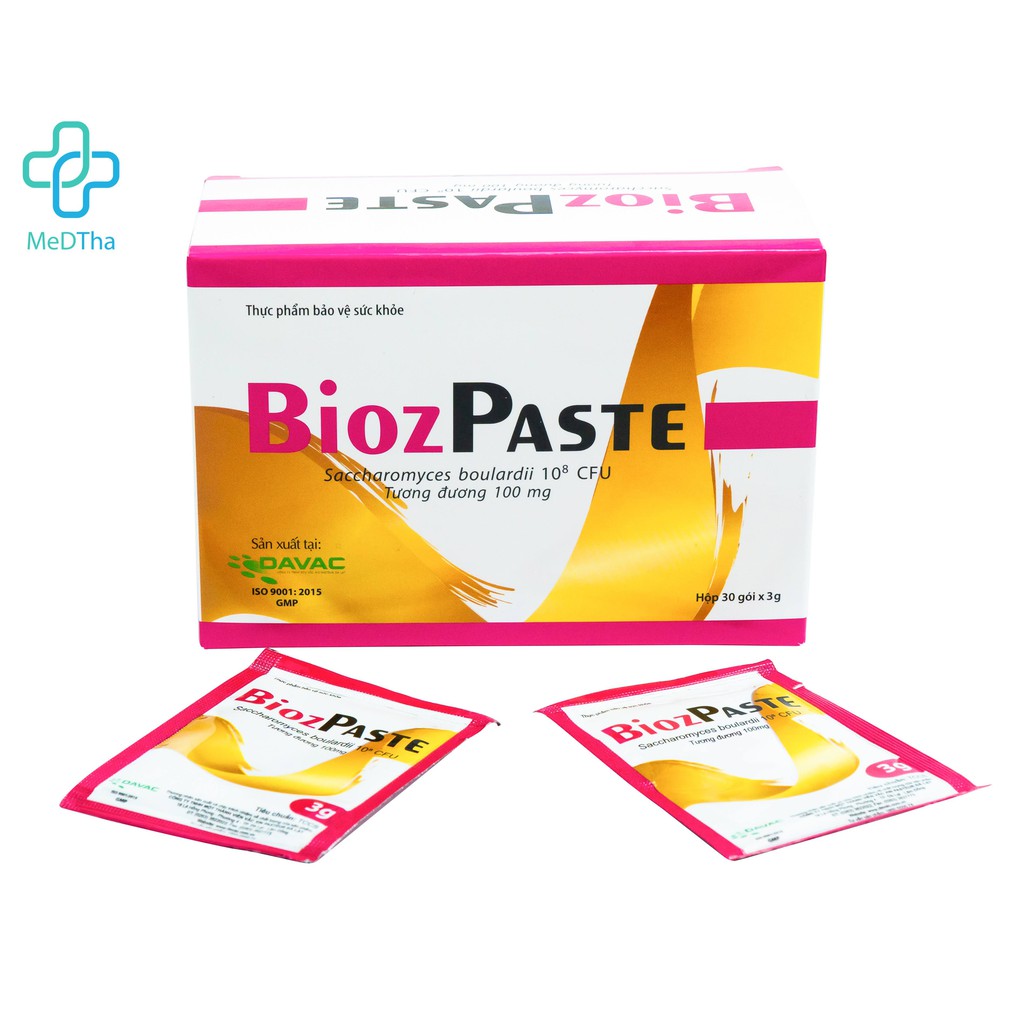 Men tiêu hóa BiozPaste - Cân bằng hệ vi sinh đường ruột, điều chỉnh rối loạn tiêu hóa - Viện Pasteur Đà Lạt (DAVAC)