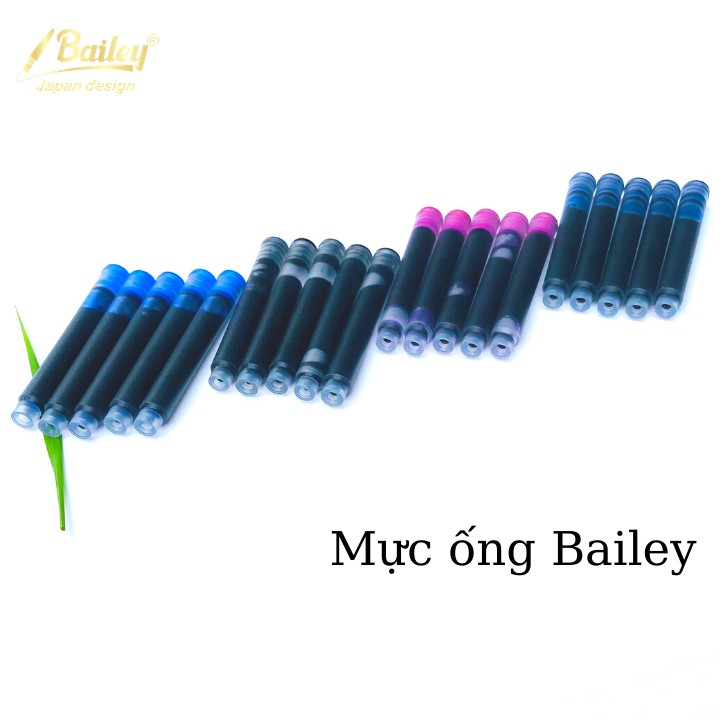 Ống mực bút máy các màu loại lớn chứa nhiều mực Bailey 01-03-06-09