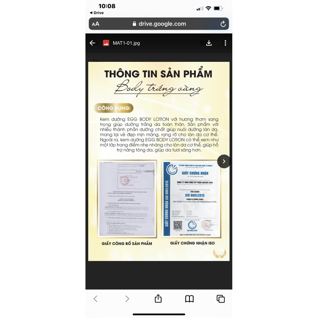 BODY kem Trứng Vàng ( tặng huyết thanh kích trắng )100% chính hãng | BigBuy360 - bigbuy360.vn