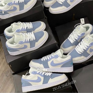 Giày Sneaker JD1 Xanh nỉ cổ thấp, giày thể thao nam nữ