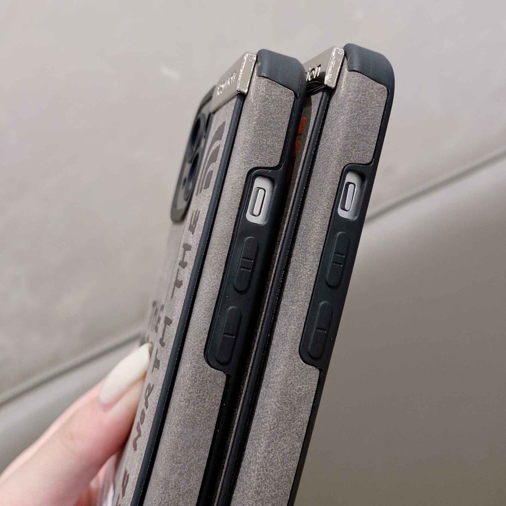 Ốp Điện Thoại Da Lộn In Hình Hoàng Hôn Đỏ Có Dây Đeo Cổ Tay Cho iPhone 14ProMax 13 12Pro 11Promax 7P XS XR