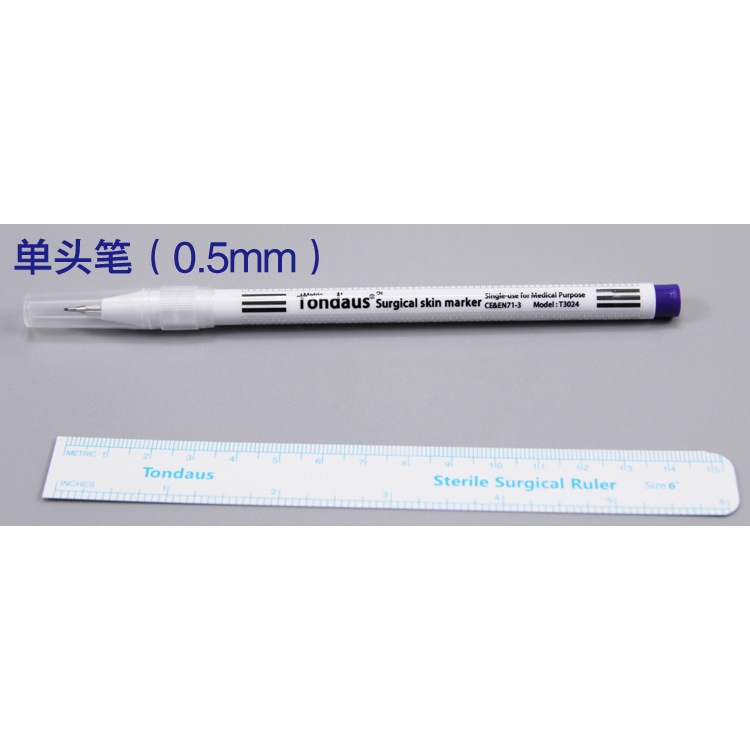 Bút Đánh Dấu Hình Xăm Hai Đầu Không Dễ Xóa Vết Chống Thấm Nước Phong Cách Hàn Quốc