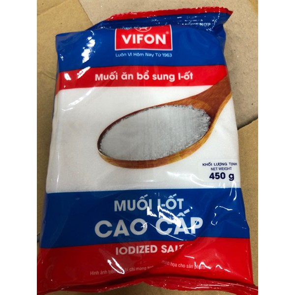 Muối I-ốt cao cấp Vifon gói 450g