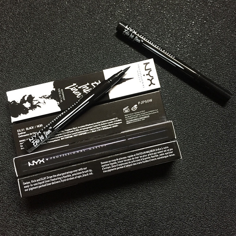 Nyx Epic Ink liner NYX eyeliner pencil Đen NYX Epic Ink liner Đầu trang điểm bút kẻ mắt bút chì màu đen lỏng kẻ mắt