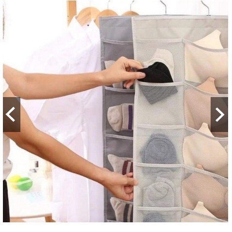 Túi treo đồ lót 30 ngăn 2 mặt loại dày đẹp - túi đựng áo ngực vải chống thấm chống ẩm mốc Dumi Shop GG