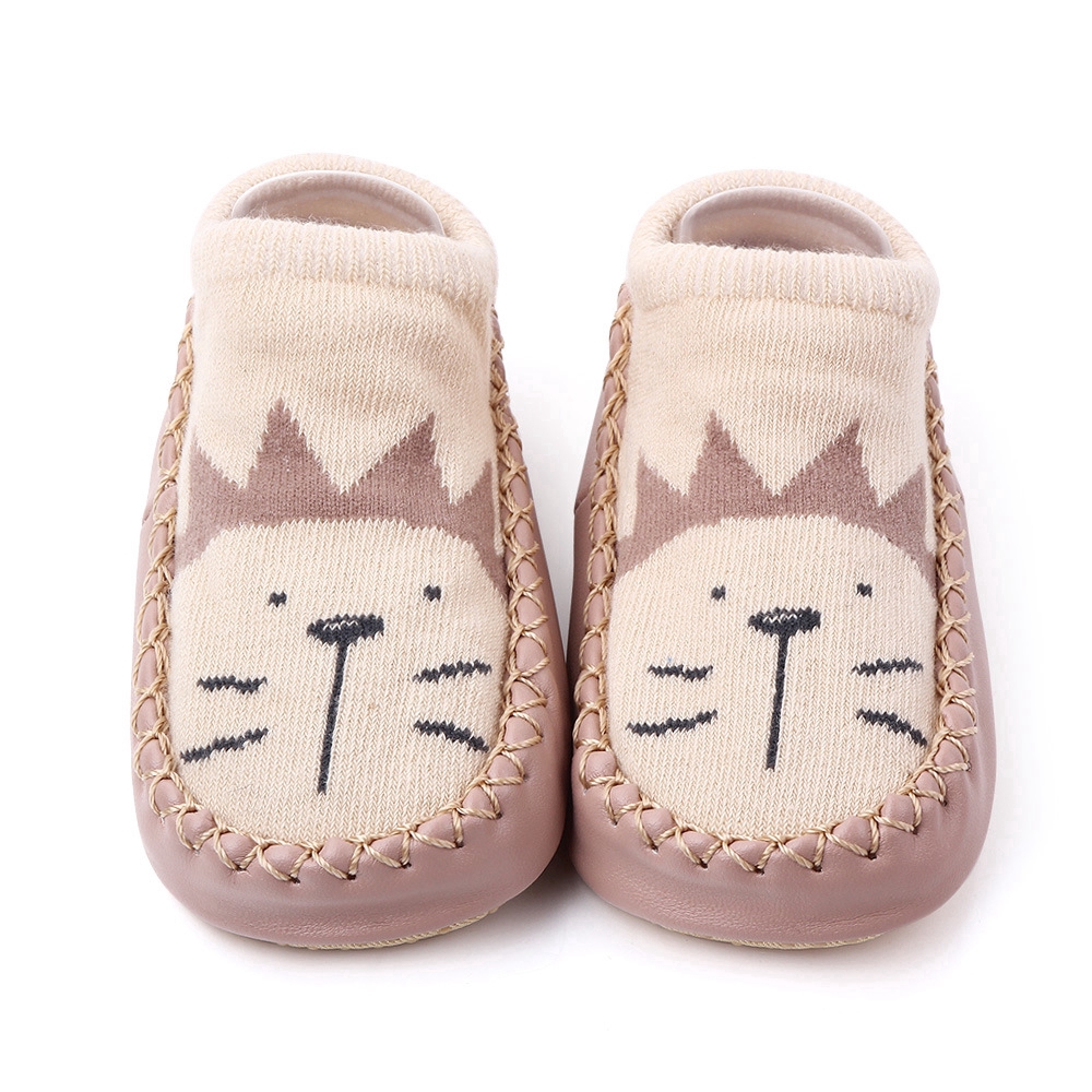 Giày vải cotton họa tiết chú gấu / thỏ hồng hoạt hình cho bé từ 0 -2 tuổi
