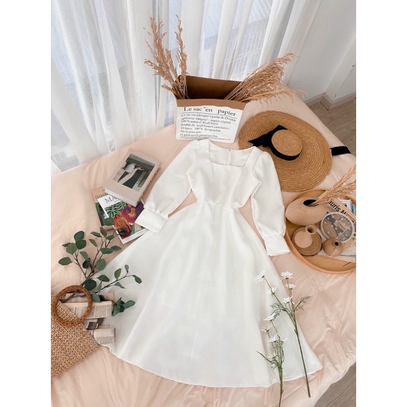 [Mã FAMARAL1 giảm 10K đơn 50K] Đầm dự tiệc maxi cổ vuông | BigBuy360 - bigbuy360.vn