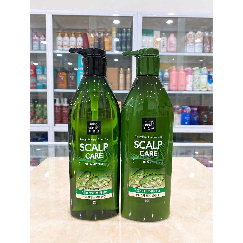 (680ml) Dầu gội - Dầu xả Mise En Scene Scalp Care giúp kiểm soát gàu, dầu và cân bằng độ ẩm cho da đầu