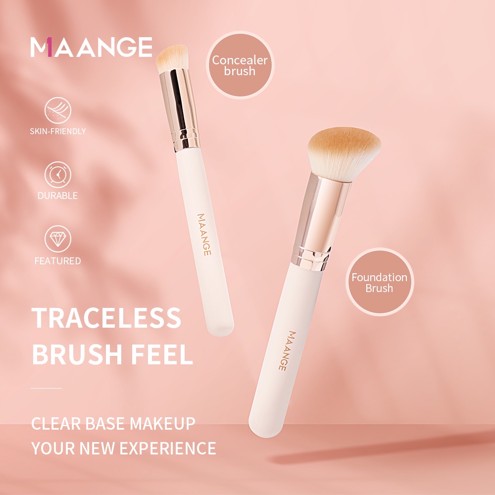 Set 2 cọ đánh nền MAANGE 51014 tiện lợi cho trang điểm