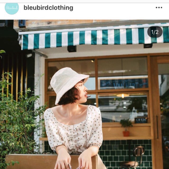 Croptop hoa nhí Bleubird