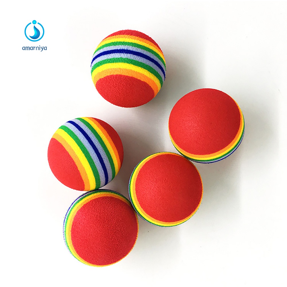 Bóng Gặm Đồ Chơi Màu Cầu Vồng Dành Cho Thú Cưng