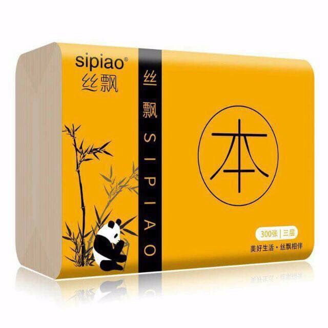 GIẤY ĂN GẤU TRÚC SIPIAO ( 1 TÚI 300 TỜ) (RẺ NHẤT SÀN SHOPEE) khodogogiare1987