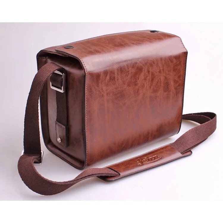 Túi Da PU Màu Đen/Bạc Sang Trọng Cho Máy Ảnh Leica T/M/S V-LUX4 Leica X-Vario Leica D-LUX 6 X2