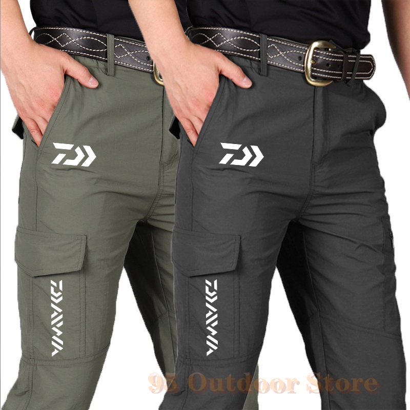 Daiwa Quần Dài Đi Câu Cá / Câu Cá Chống Thấm Nước Nhiều Túi Tiện Dụng Cho Nam