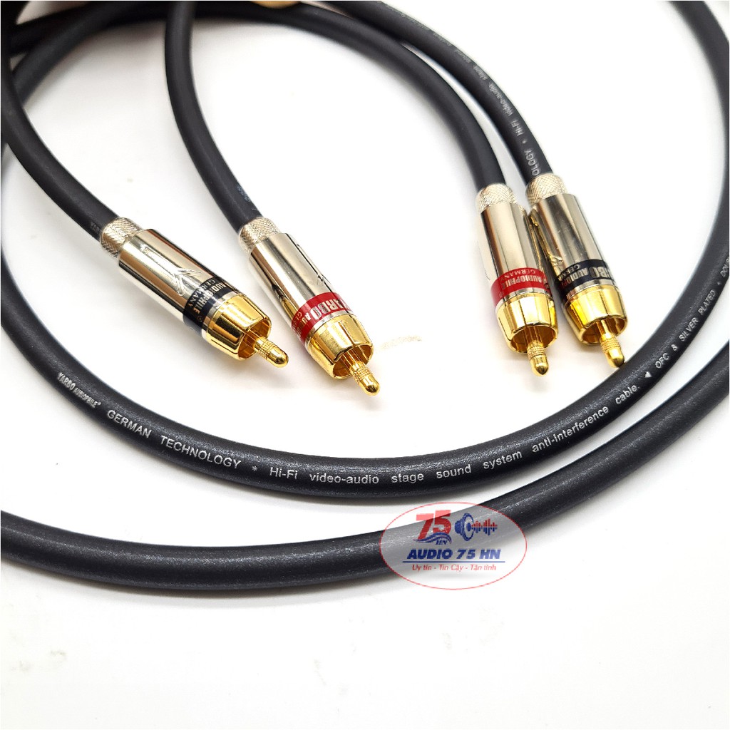 Cặp dây tín hiệu âm thanh YARBO SP101MC Audiophile GERMANY cao cấp lõi đồng mạ bạc