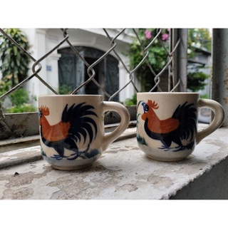 Ly gà cao cấp, tách uống trà con gà