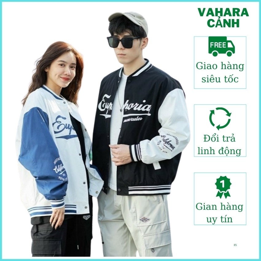 Áo khoác dù bomber thời trang nam nữ form rộng, áo khoác gió NUCA 86