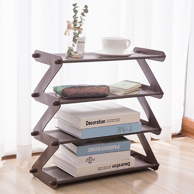 Kệ để giày dép bằng nhựa thông minh 4 tầng 47x47x19cm