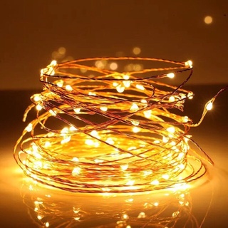 Dây đèn led trang trí fairylight đom đóm dùng pin AA dài 3 m