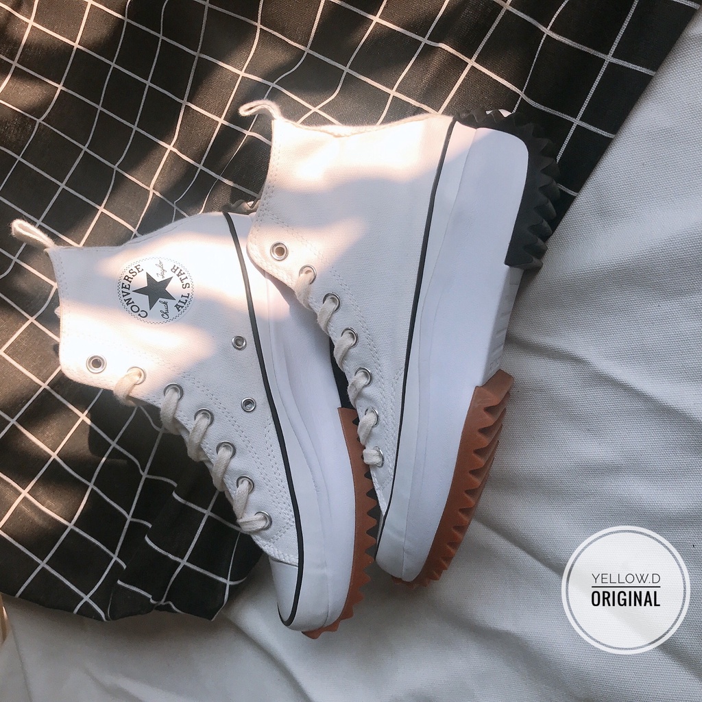 Giày Converse Chính Hãng Run Star Hike Trắng Cổ Cao