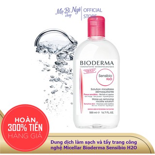Dung dịch làm sạch và tẩy trang công nghệ Micellar Bioderma Sensibio H2O - Cam kết hàng chính hãng