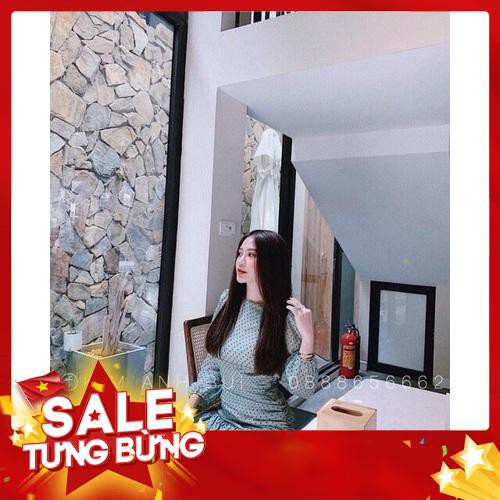 Đầm voan chấm bi hàng đẹp Quảng Châu -Hàng nhập khẩu