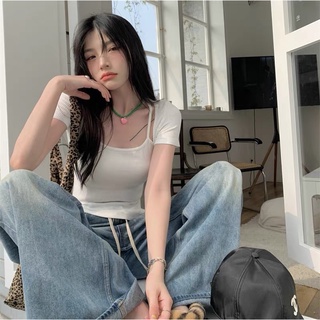 Áo croptop vạt chéo body
