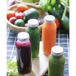 CHAI THỦY TINH TRÒN TRƠN 300ML NẮP NHÔM XOÁY
