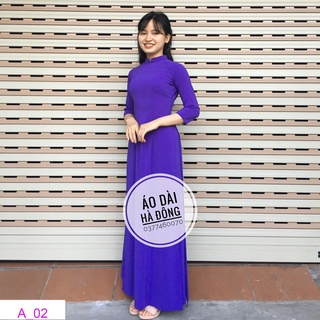 Áo dài trơn các màu cổ 2 phân