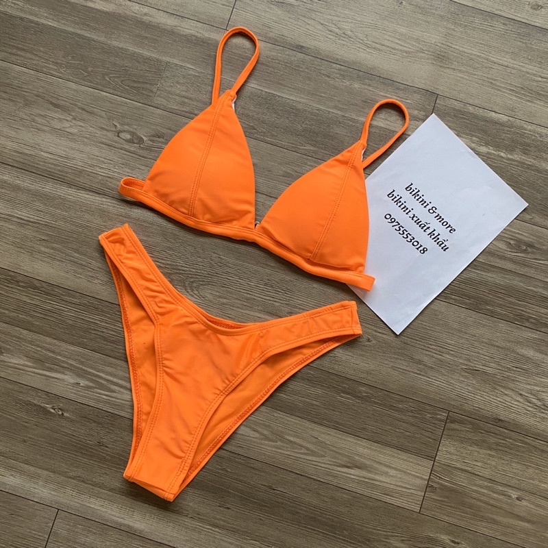 [BKN704] &lt;ÂU&gt; SET BIKINI BASIC HỒNG NEON/CAM NEON/TRẮNG