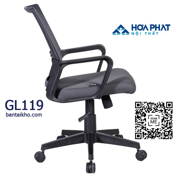 [Mã LIFEBKA5 giảm 10% tối đa 1 Triệu đơn 500k] Ghế lưới GL119 - chính hãng Nội Thất Hòa Phát