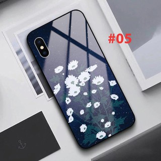 Ốp lưng kính Samsung Galaxy Note 8 Note 9 Note 10 Note 10 Plus in hình HOA