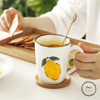 Cốc pha trà, cà phê họa tiết chanh vàng đáng yêu Under1000k