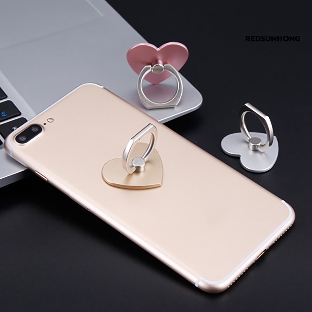 Vòng Nhẫn Đỡ Điện Thoại Xoay 360 Độ Hình Trái Tim