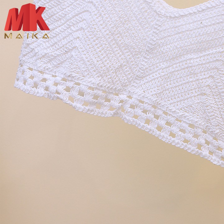 Áo Lưới Đi Biển MK MAIKA Mẫu Mới Móc Len MKF006 Trắng | BigBuy360 - bigbuy360.vn