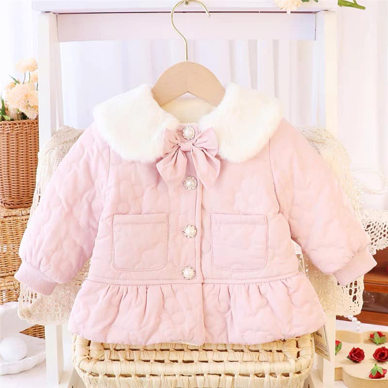 Bộ quần áo lót bông cho bé gái_